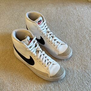 Nike White and Black blazer High-Tops